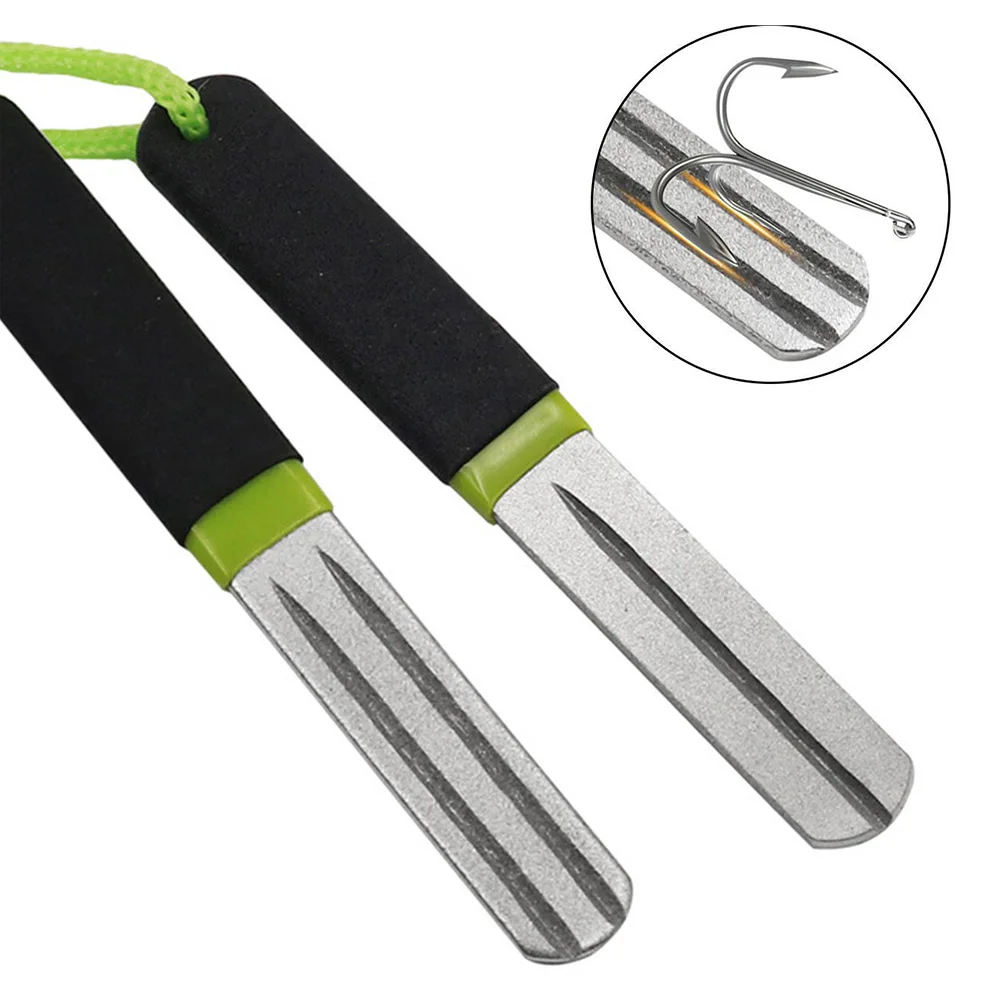 Fishing Hook Sharpener - Afilador de anzuelos de doble cara,