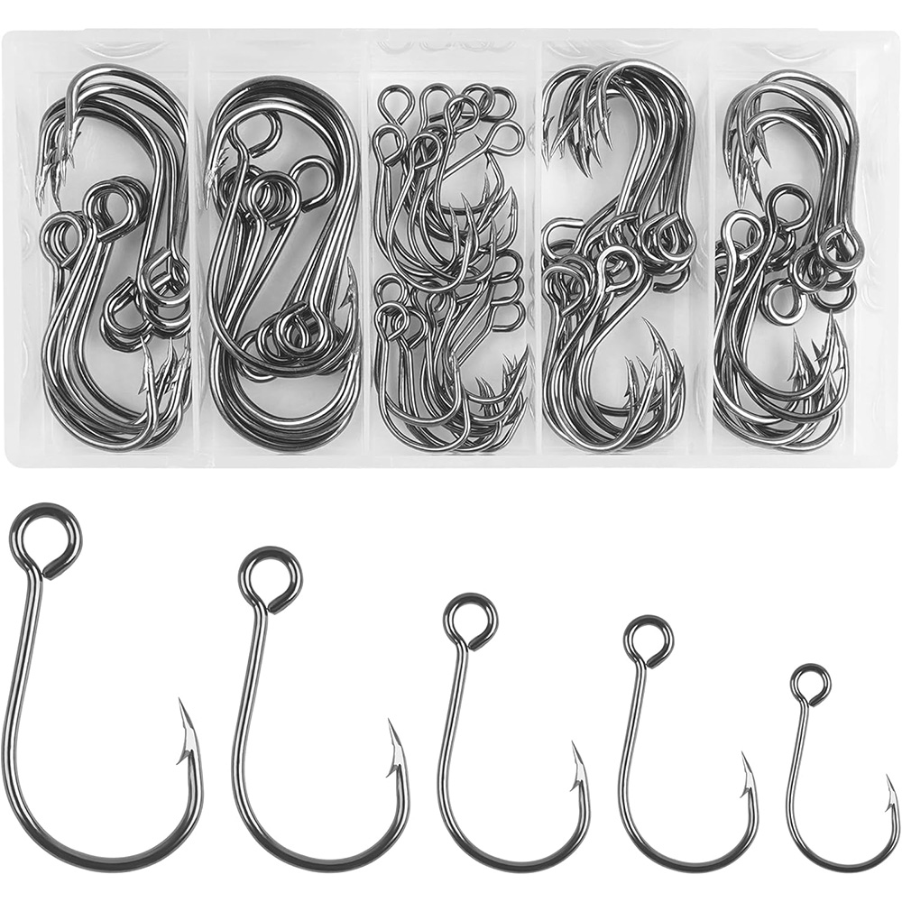Fishing Hook Circle - 70 Uds. Anzuelos individuales de pesca