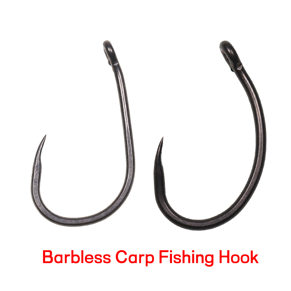 50 anzuelos de pesca de carpa  - Fishing Hook Barbless reseña y precio