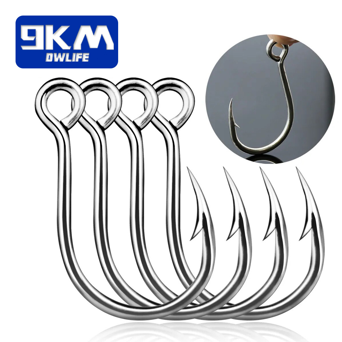 Anzuelos de pesca de 9KM, 25 u - Fishing Hook Barbless reseña y precio