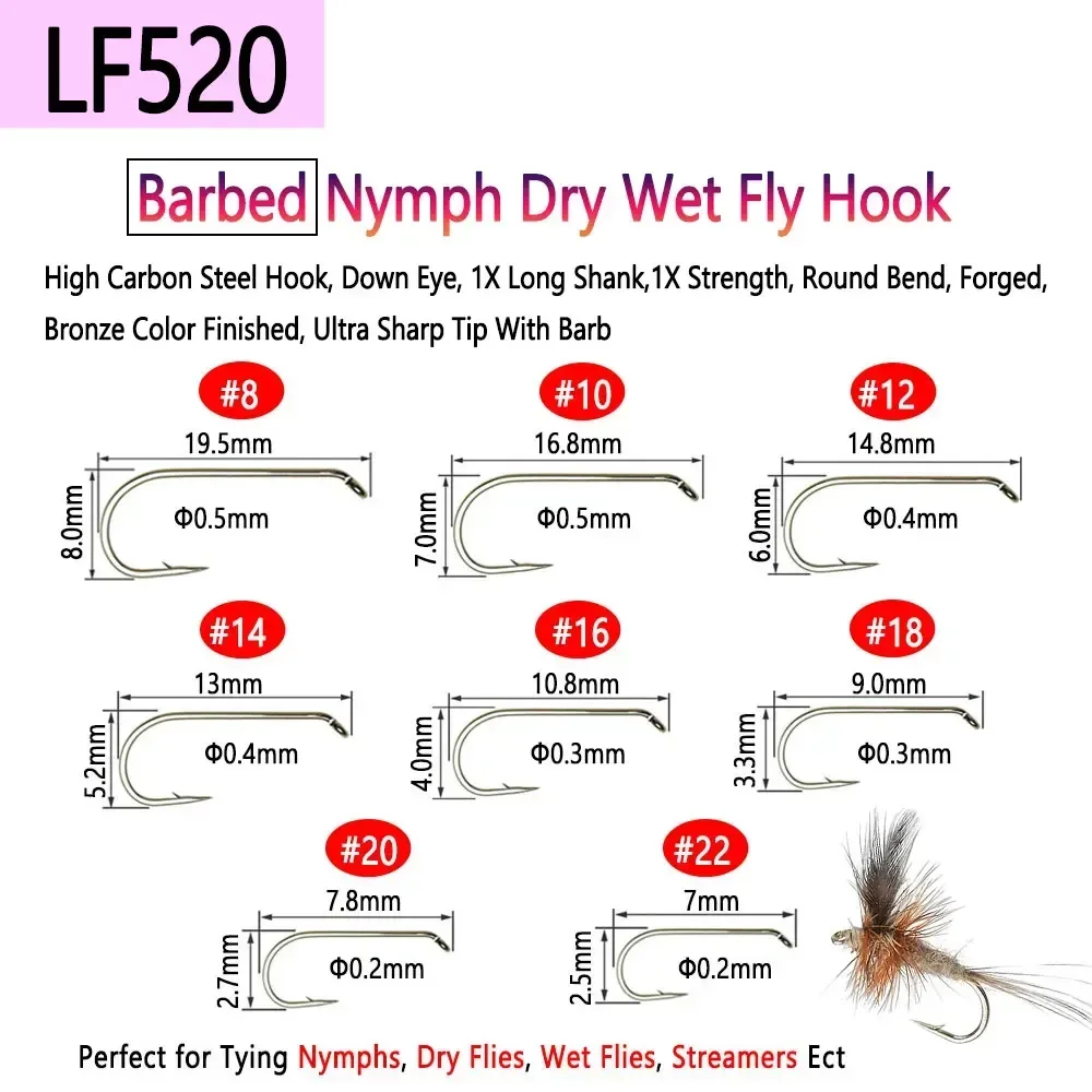 Bimoo 100PCS 1 # ~22 #   Anzue - Fishing Hook Barbless reseña y precio