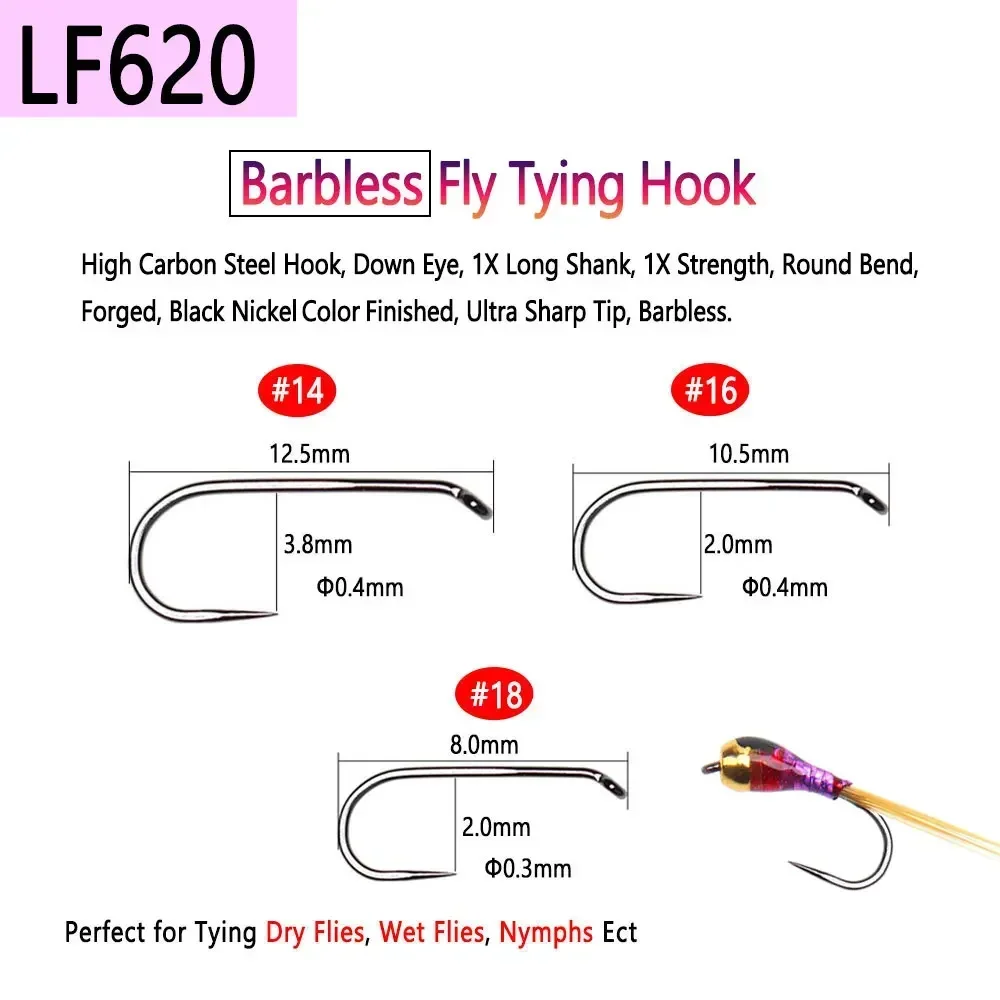 Bimoo 100PCS 1 # ~22 #   Anzue - Fishing Hook Barbless reseña y precio